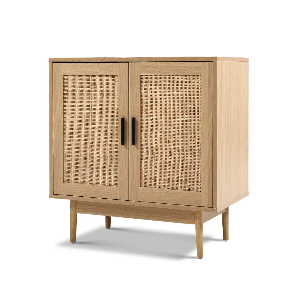 Rattan Buffet Sideboard 2 Doors - BRIONY Oak - Image 2