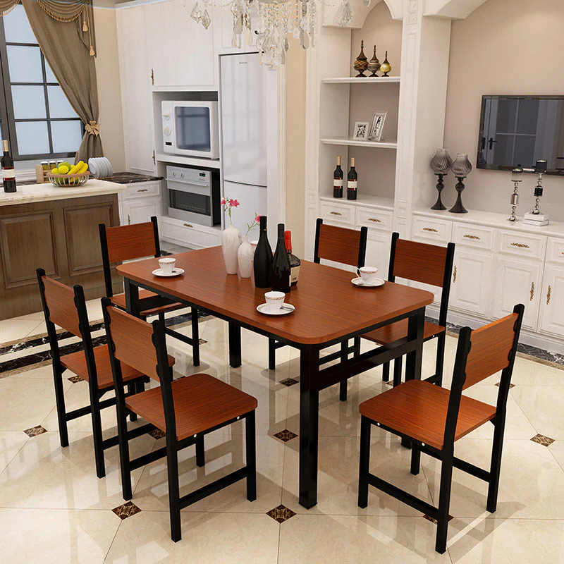 Rebecca 5-Piece Dining Table & Chairs Set - Oak & Black - Image 4