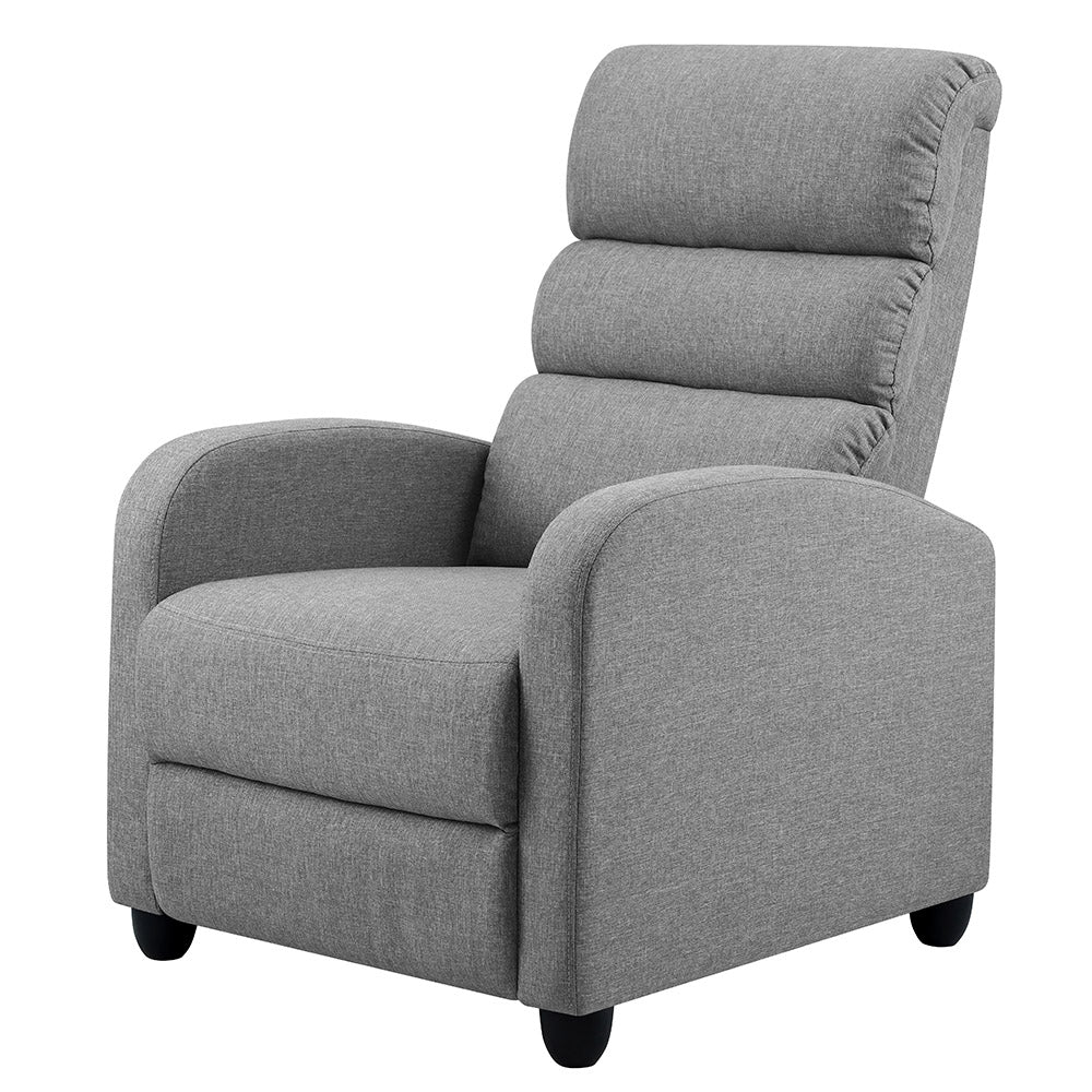 Recliner Armchair Grey Fabric Bolivia - Image 8