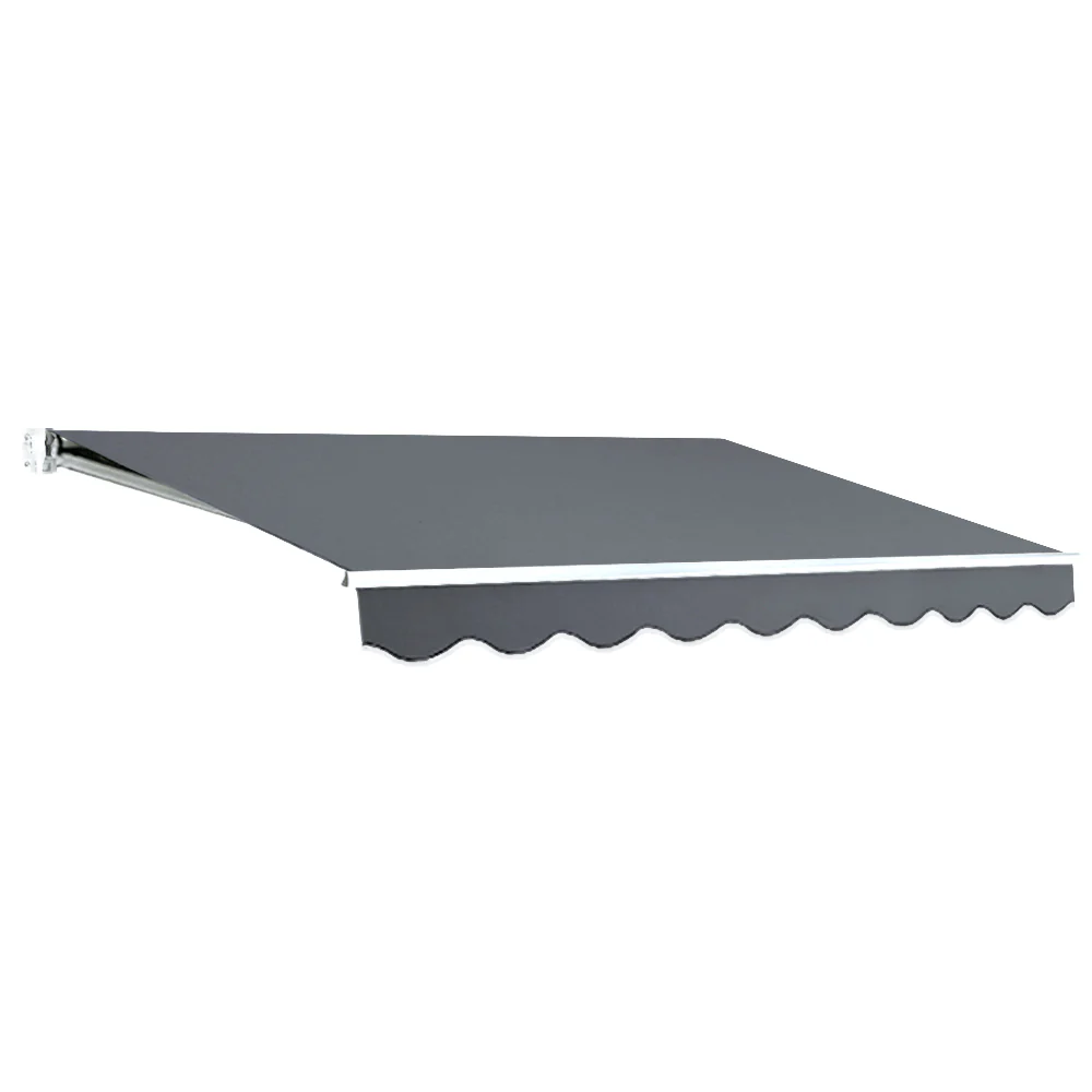Retractable Folding Arm Awning Manual Sunshade 3Mx2.5M Grey - Image 7