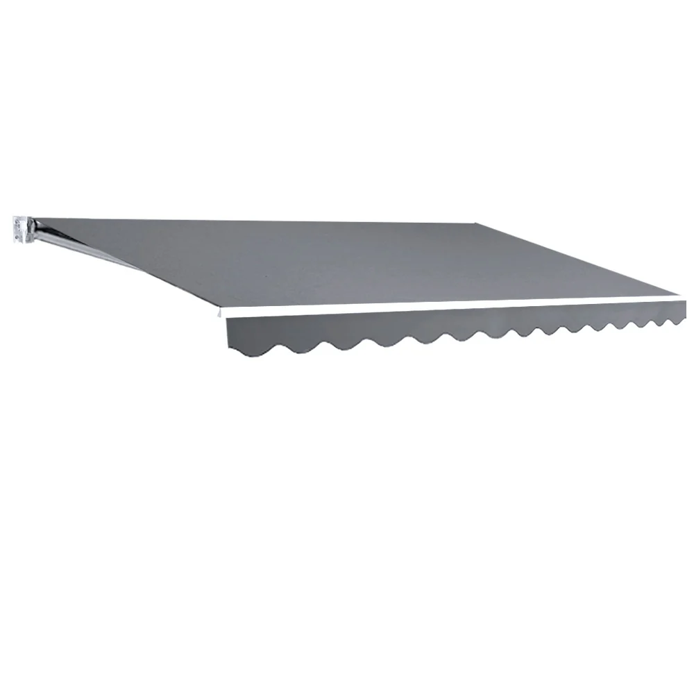 Retractable Folding Arm Awning Manual Sunshade 3Mx2.5M Pearl Grey - Image 7