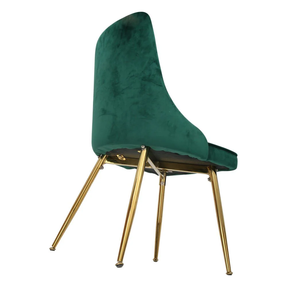 Sabine Marble Dining Set With 6 Green Velvet Chairs - Image 12