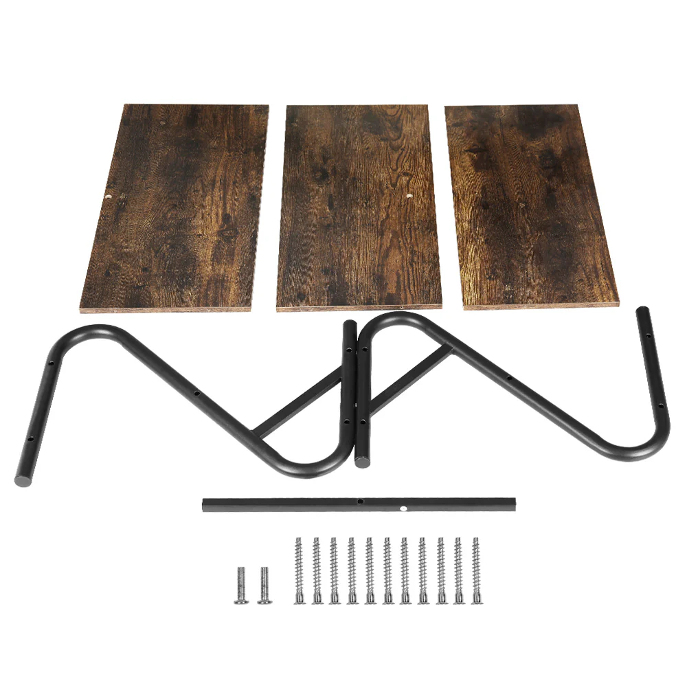 Sawyer 3-Tier Shoe Rack – Walnut & Black - Image 3