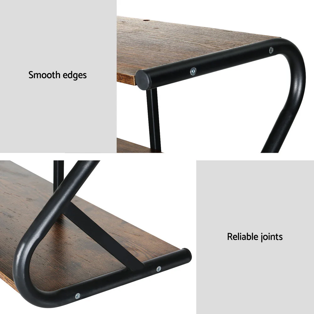Sawyer 3-Tier Shoe Rack – Walnut & Black - Image 6