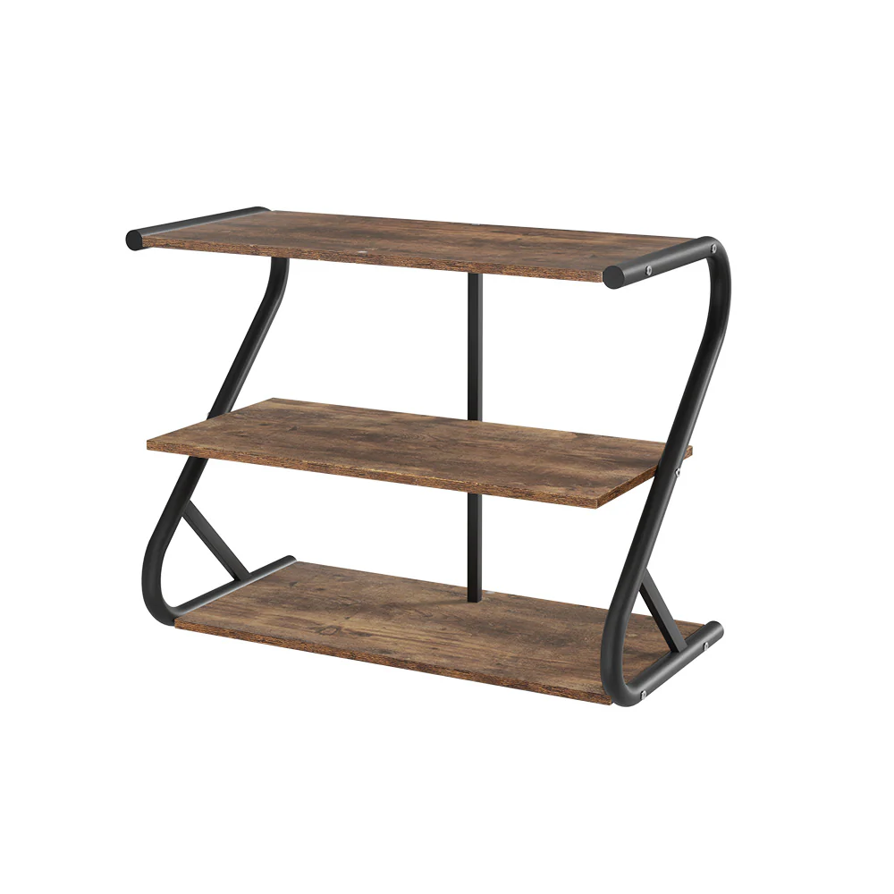 Sawyer 3-Tier Shoe Rack – Walnut & Black - Image 7