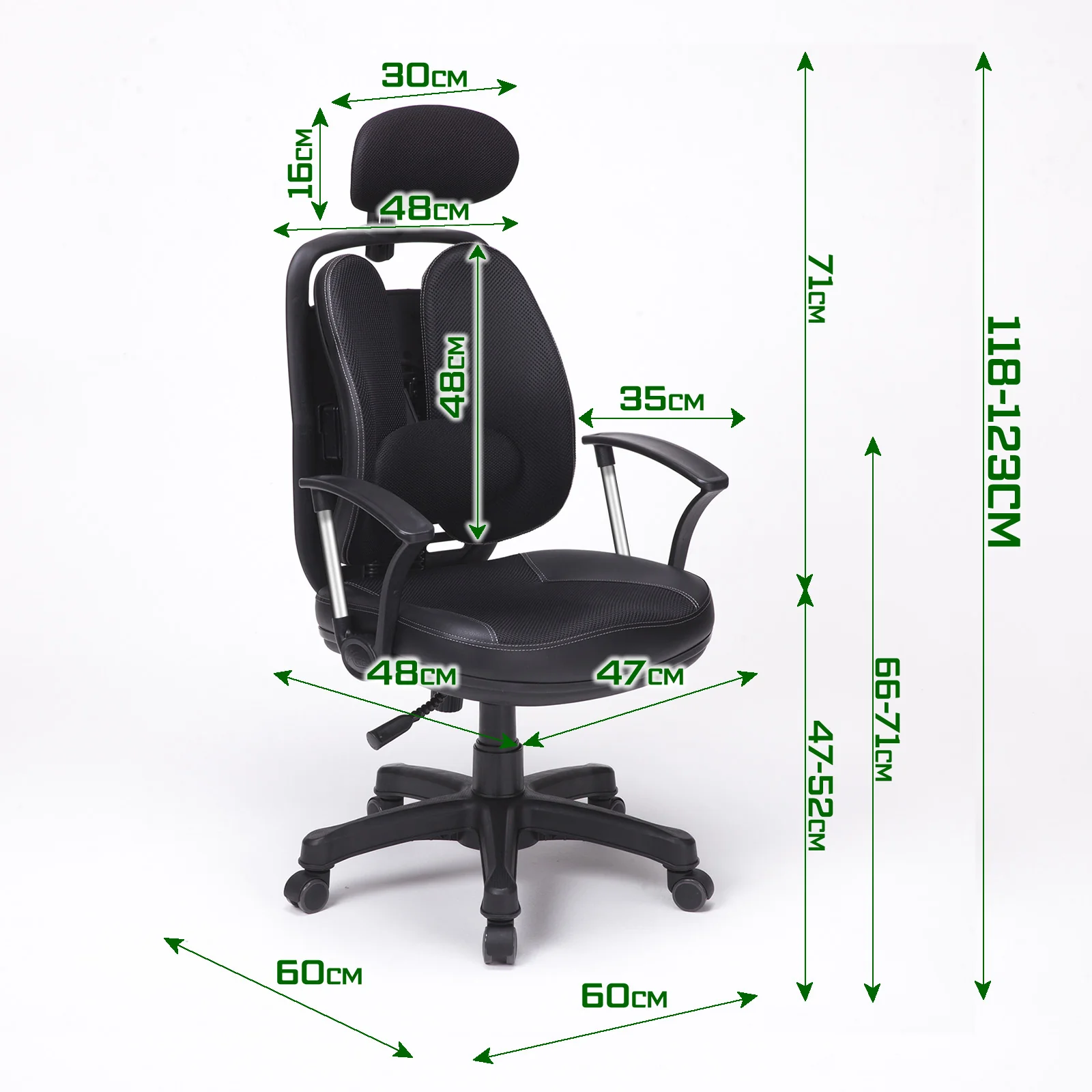 Seoul Ergonomic Office Chair - Black - Image 3
