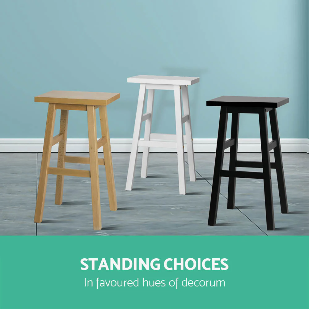 Set of 2 Arden Saddle Seat Bar Stools - White - Image 6