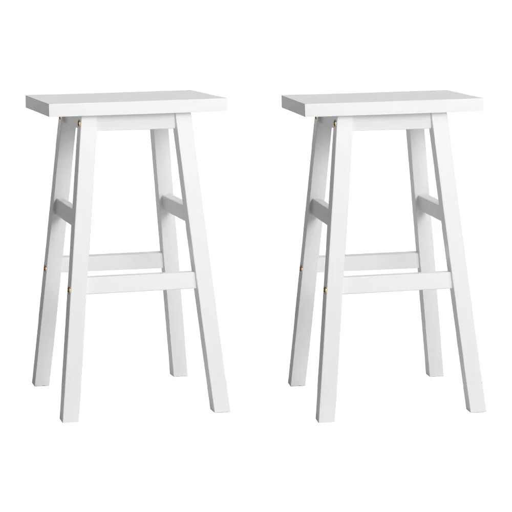 Set of 2 Arden Saddle Seat Bar Stools - White - Image 8