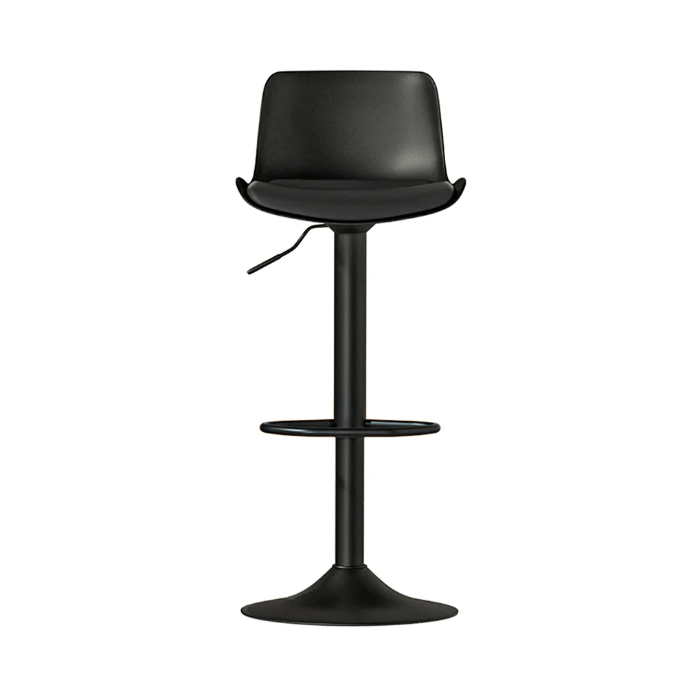 Set of 2 Aurora Gas Lift Bar Stools - Black - Image 3