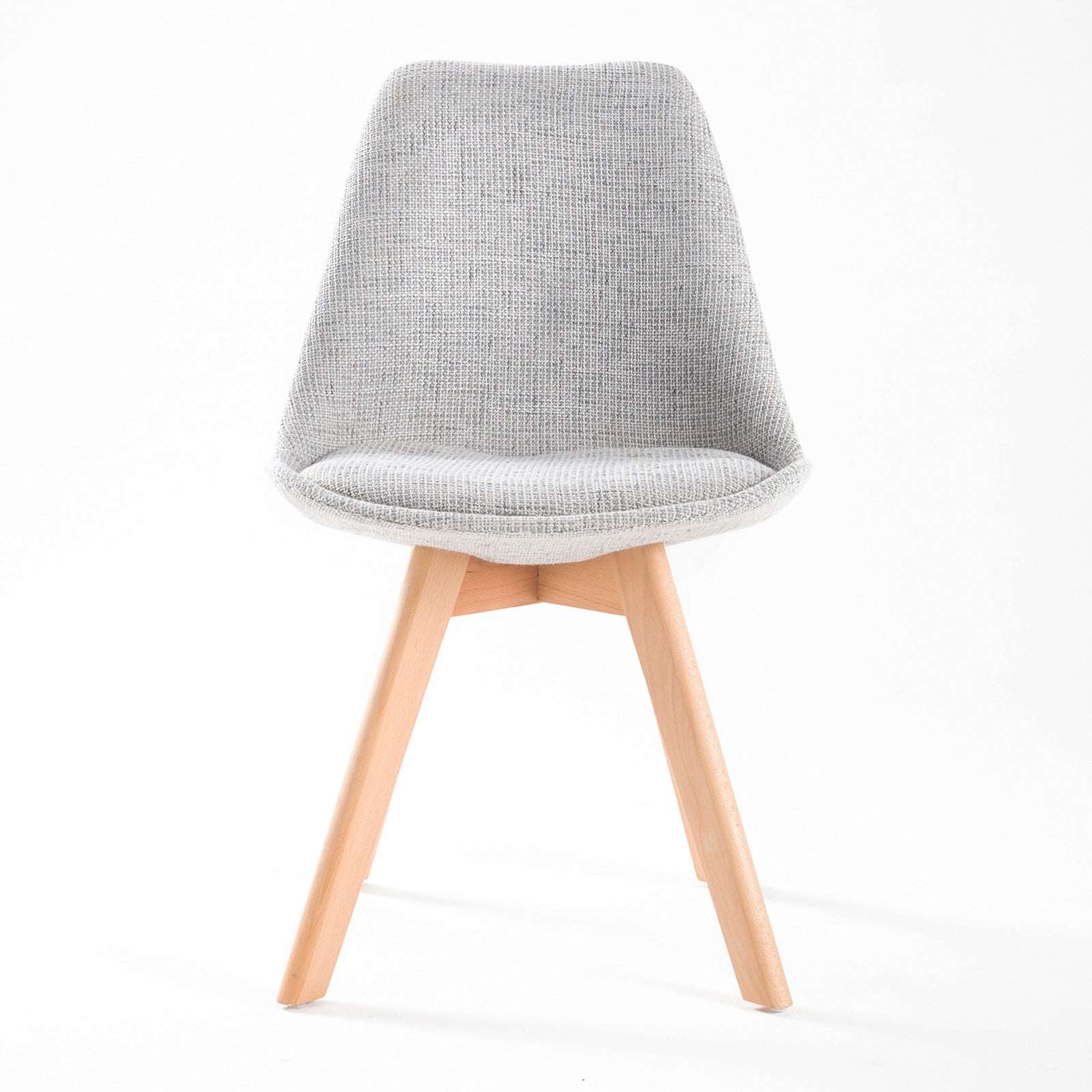 Set of 2 Helena Retro Dining Chairs - Grey - Image 8