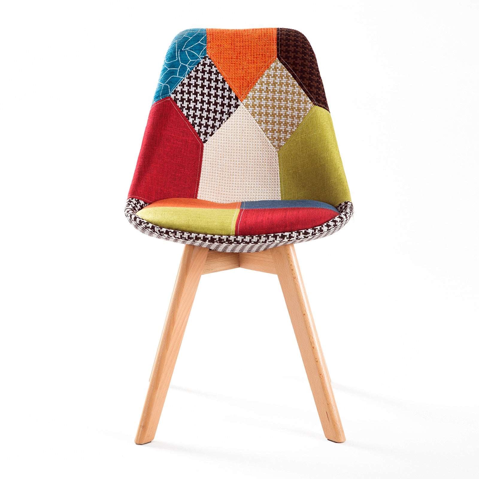 Set of 2 Helena Retro Dining Chairs - Multicolour - Image 8