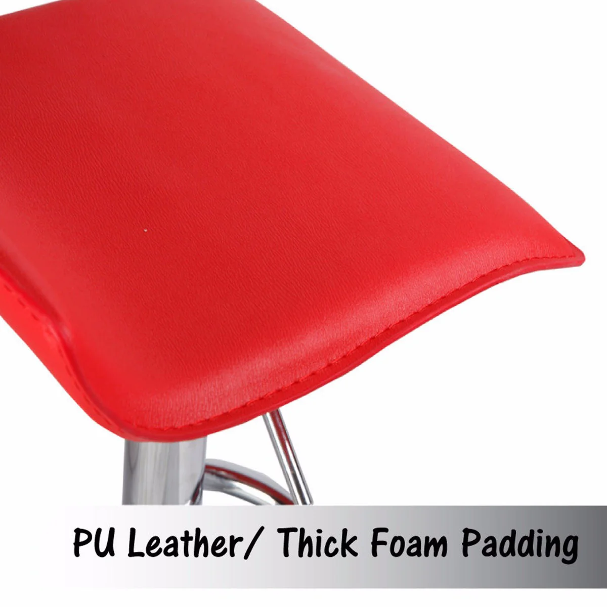 Set of 2 Mika Gas Lift Bar Stools Red - Image 4