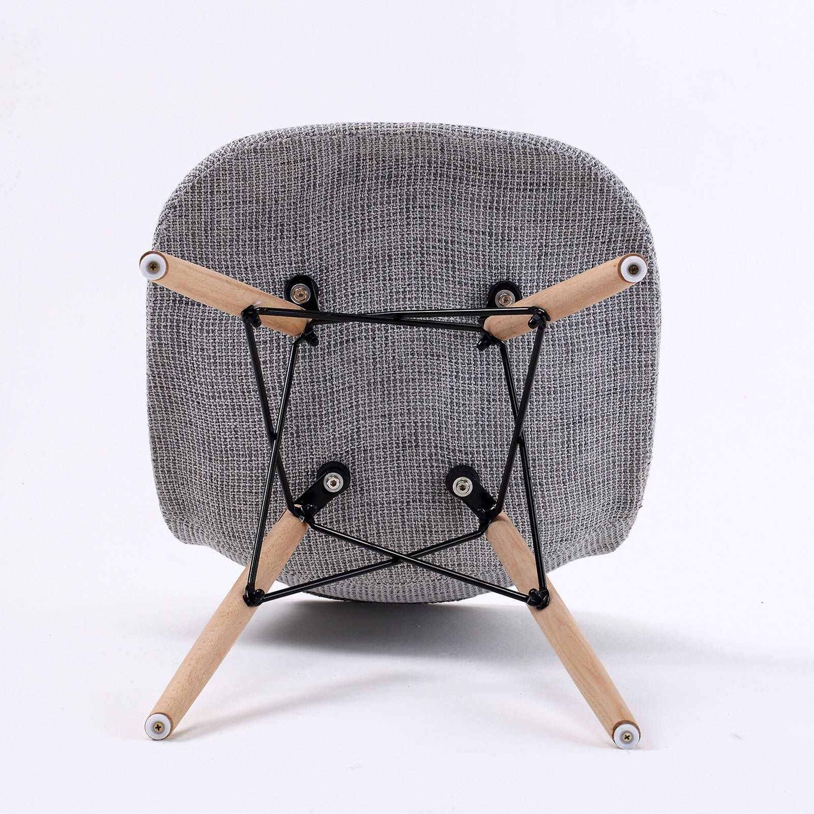Set of 2 Sylvie Retro DSW Dining Chairs - Grey - Image 6
