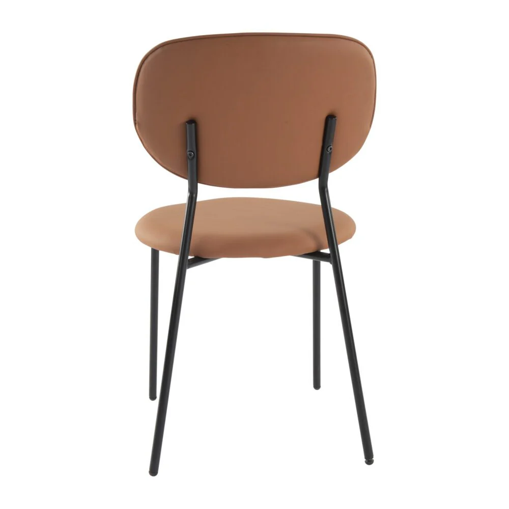 Set of 2 Tatiana Premium Leathaire Dining Chairs - Brown - Image 6