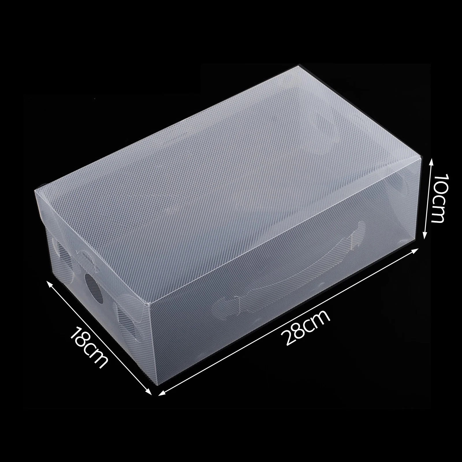 Set of 20 Transparent Stackable Shoe Storage Boxes - Image 2