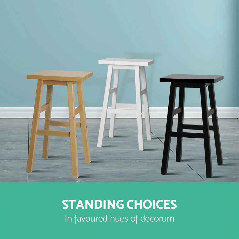 Set of 4 Arden Saddle Seat Bar Stools - Black - Image 6