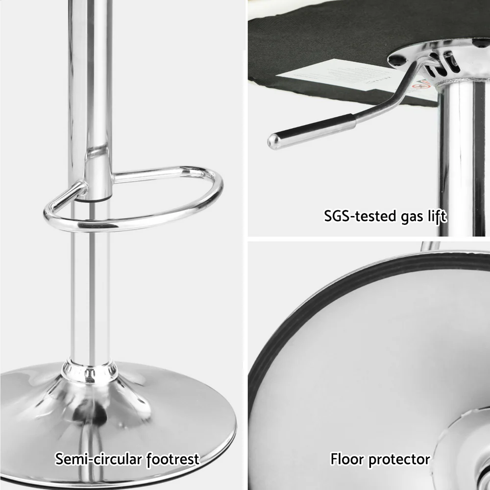 Set of 4 Ellison Gas Lift Bar Stools – White - Image 6
