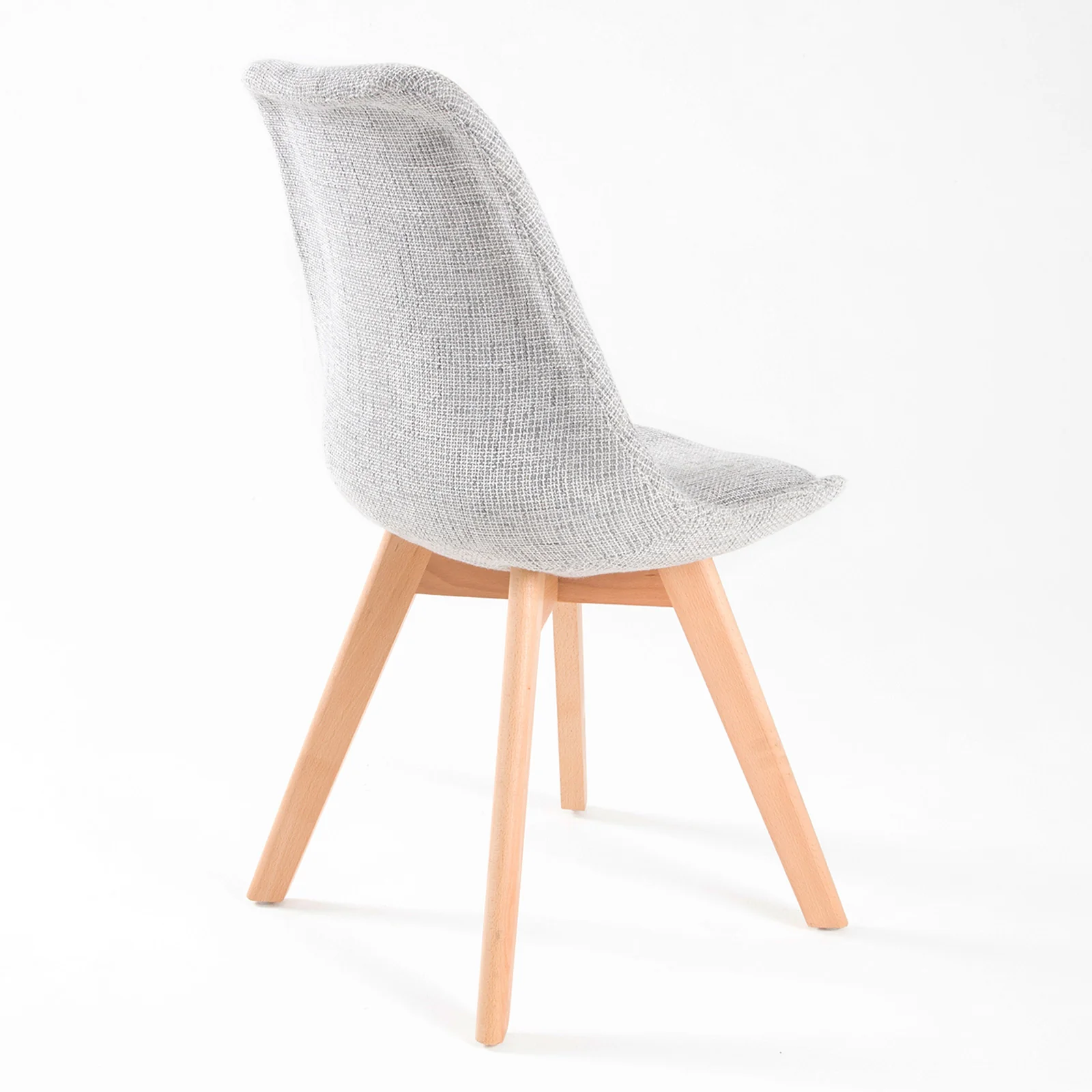Set of 4 Helena Retro Dining Chairs - Grey - Image 9