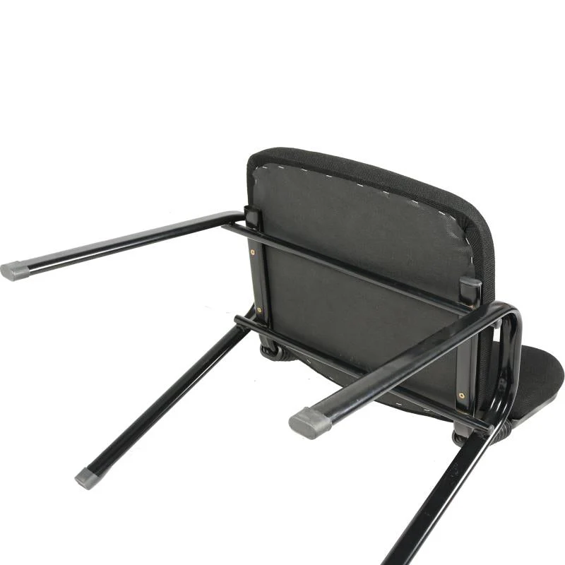 Set of 7 Stackable Office Conference Visitor & Community Chairs - Black - Image 2