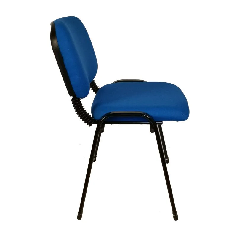 Set of 7 Stackable Office Conference Visitor & Community Chairs - Blue - Image 9