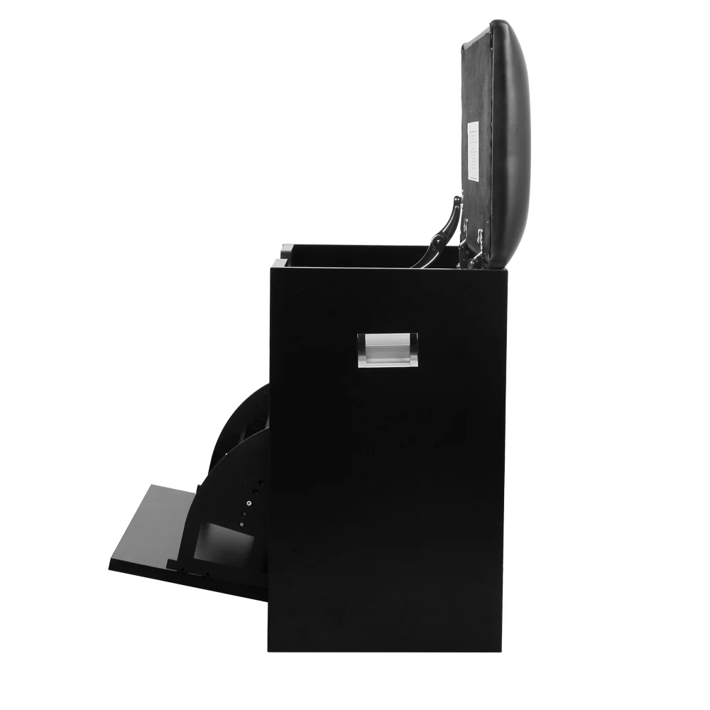 Shoe Cabinet Bench with Hidden Storage – Black - Image 4
