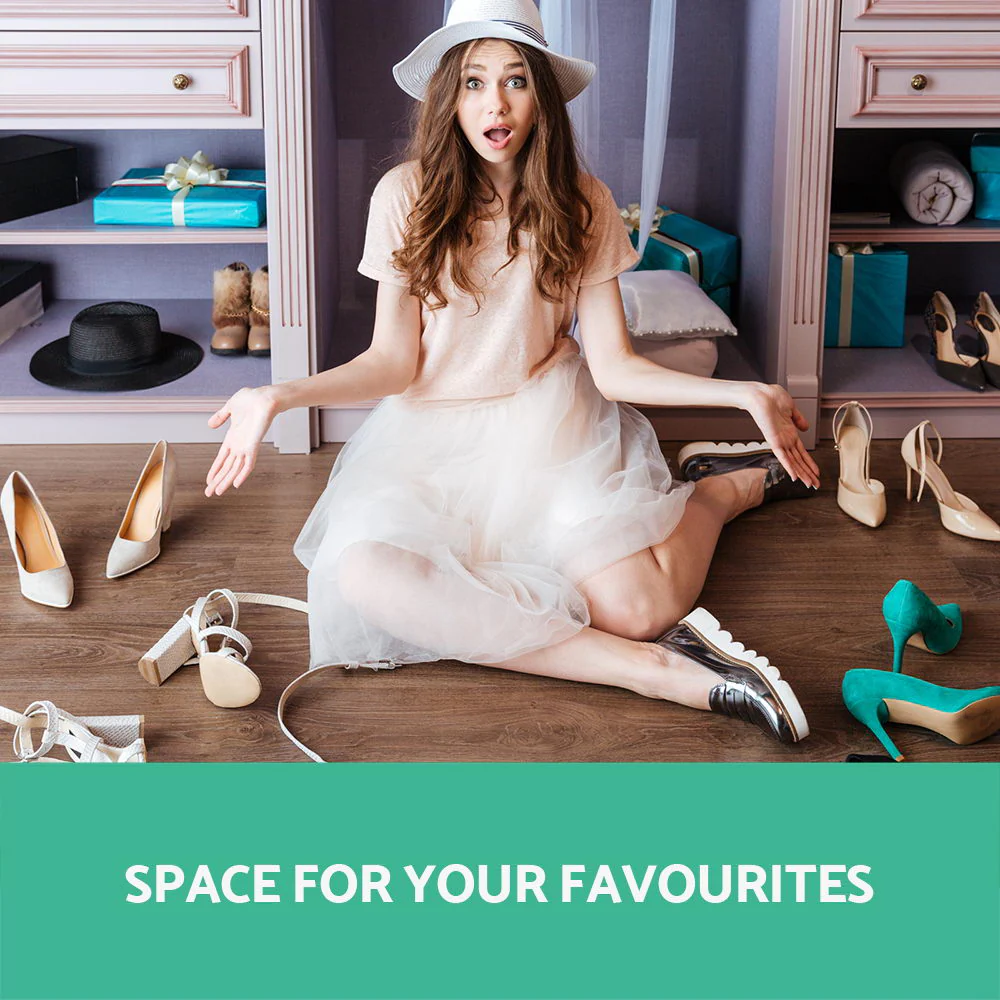 Shoe Cabinet with Adjustable Shelves – White - Image 5