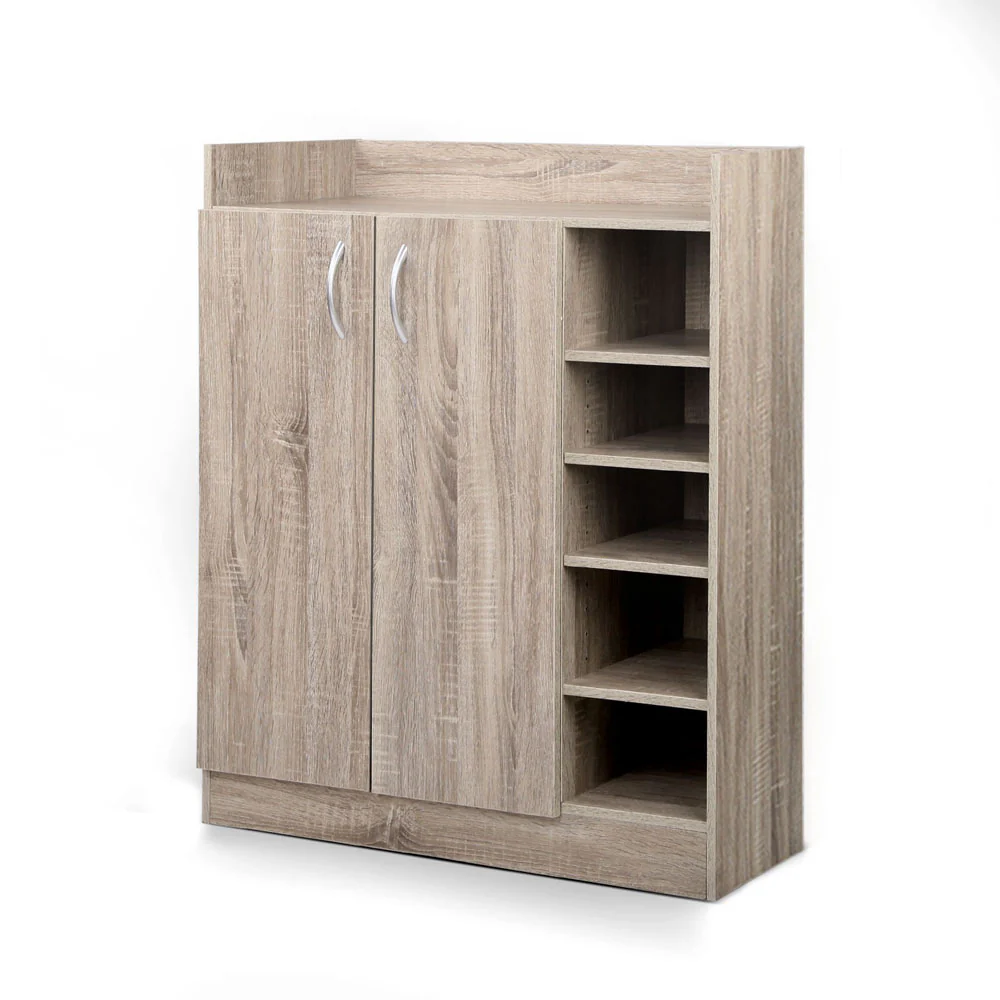 Shoe Cabinet with Adjustable Shelves – Wooden Finish - Image 2
