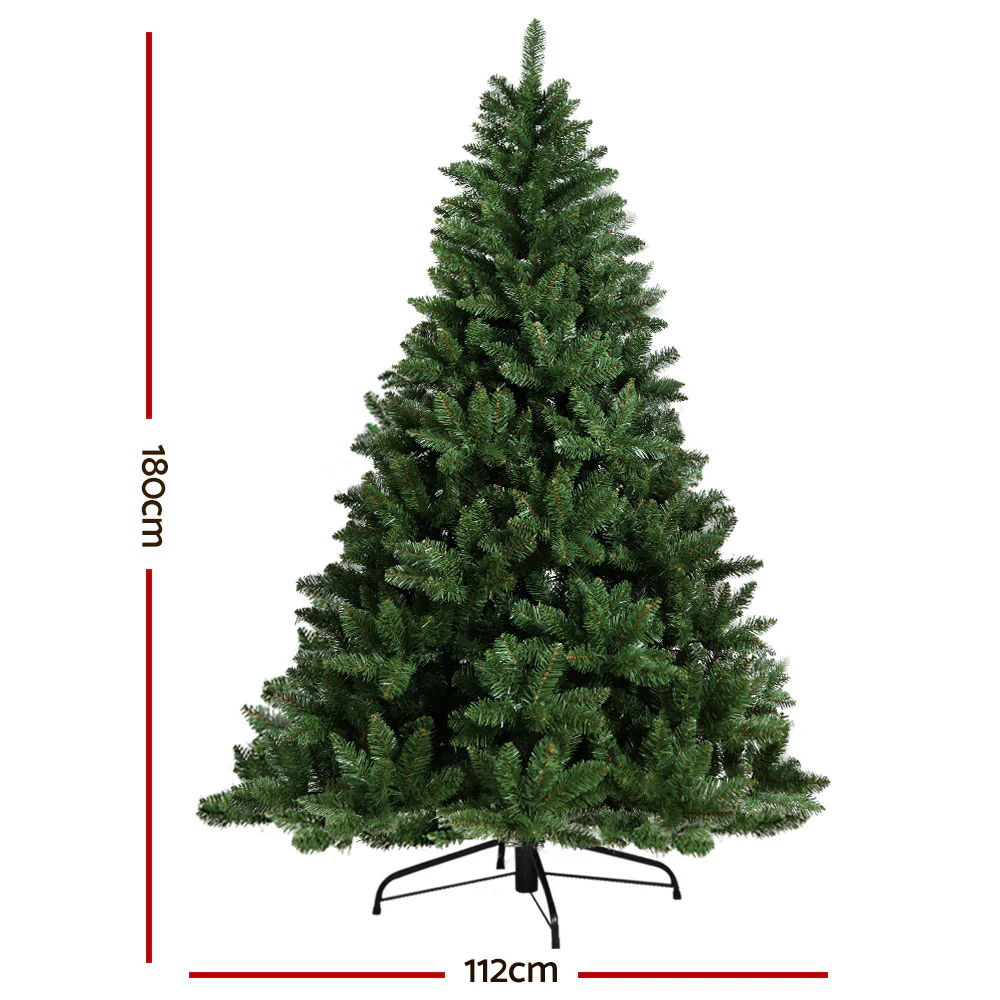 6FT / 1.8M Green Christmas Tree – 800 Tips – Sparse Design - Image 2