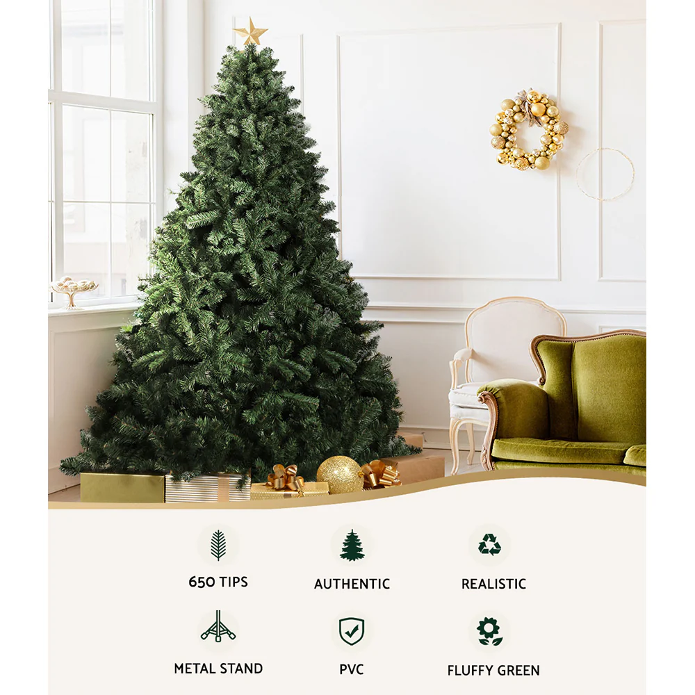 6FT / 1.8M Green Christmas Tree – 800 Tips – Sparse Design - Image 4