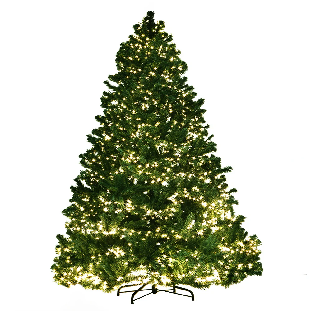 6FT / 1.8M Christmas Tree – 765 Tips – Pre-lit 1980 Warm White LED Lights - Image 4