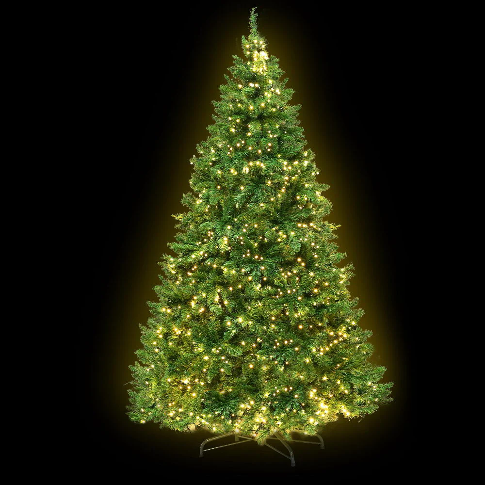 6FT / 1.8M Christmas Tree – 874 Tips – Pre-lit 874 Warm White LED Lights (8 Modes) - Image 2