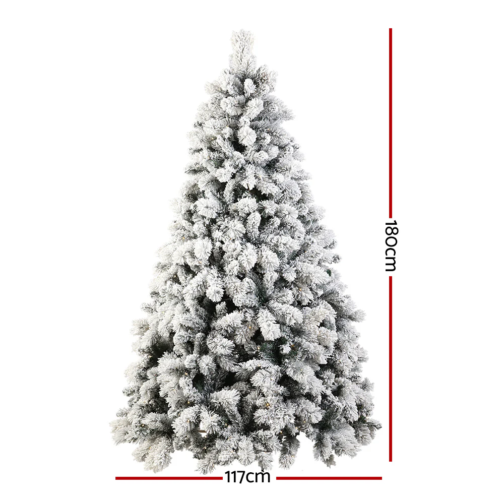 6FT / 1.8M Christmas Tree – 781 Tips – Pre-lit 350 Warm White LED Lights - Image 3