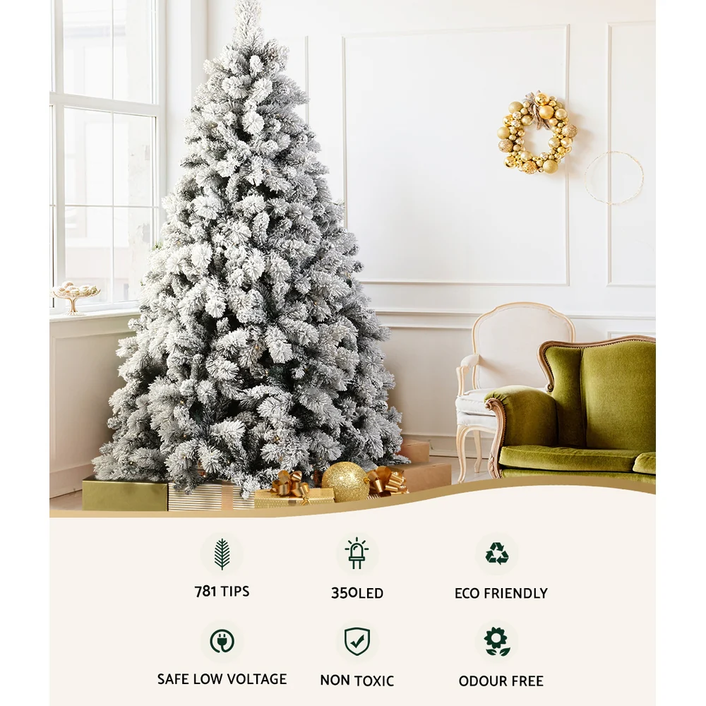6FT / 1.8M Christmas Tree – 781 Tips – Pre-lit 350 Warm White LED Lights - Image 5