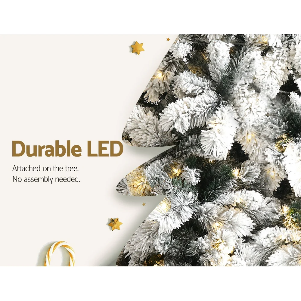 6FT / 1.8M Christmas Tree – 781 Tips – Pre-lit 350 Warm White LED Lights - Image 7