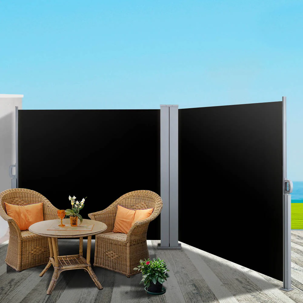 Side Awning Outdoor Blinds Sun Shade Retractable Screen 2X6M BK - Image 8