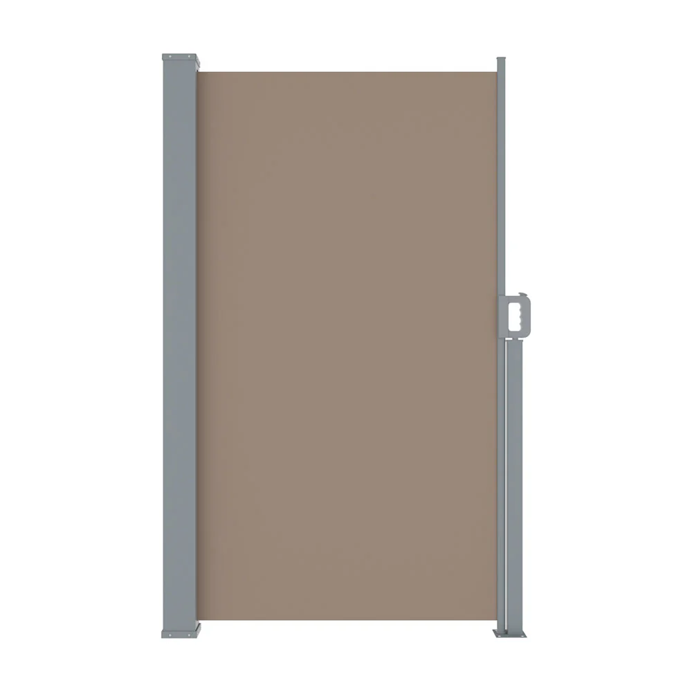 Side Awning Sun Shade Outdoor Blinds Retractable Screen 1.8X3M Brown - Image 4