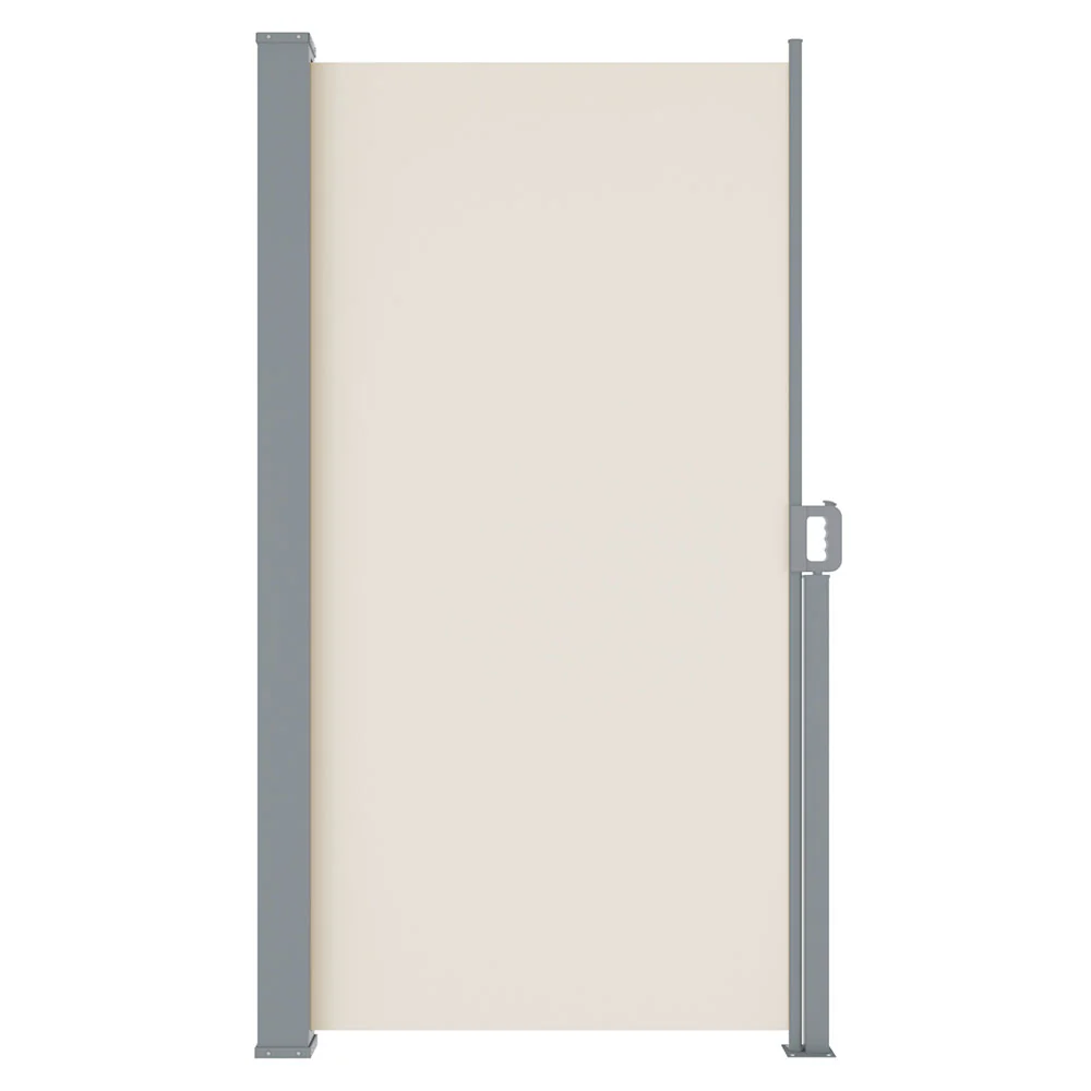Side Awning Sun Shade Outdoor Blinds Retractable Screen 2X3M Cream - Image 4