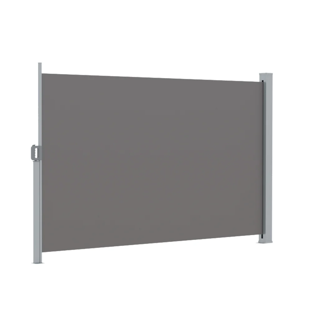 Side Awning Sun Shade Outdoor Retractable Privacy Screen 2X3M Grey - Image 3