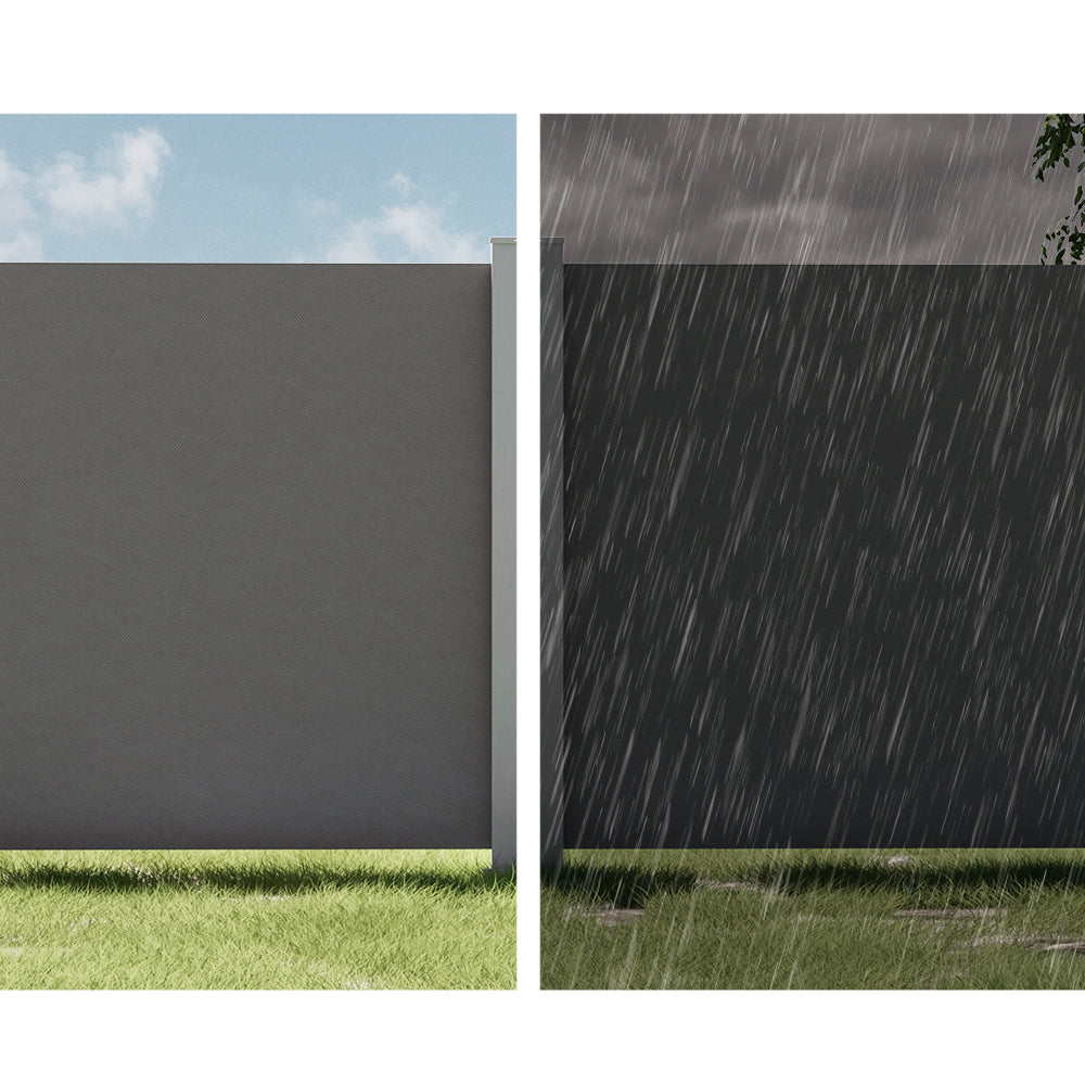 Side Awning Sun Shade Outdoor Retractable Privacy Screen 2X3M Grey - Image 5