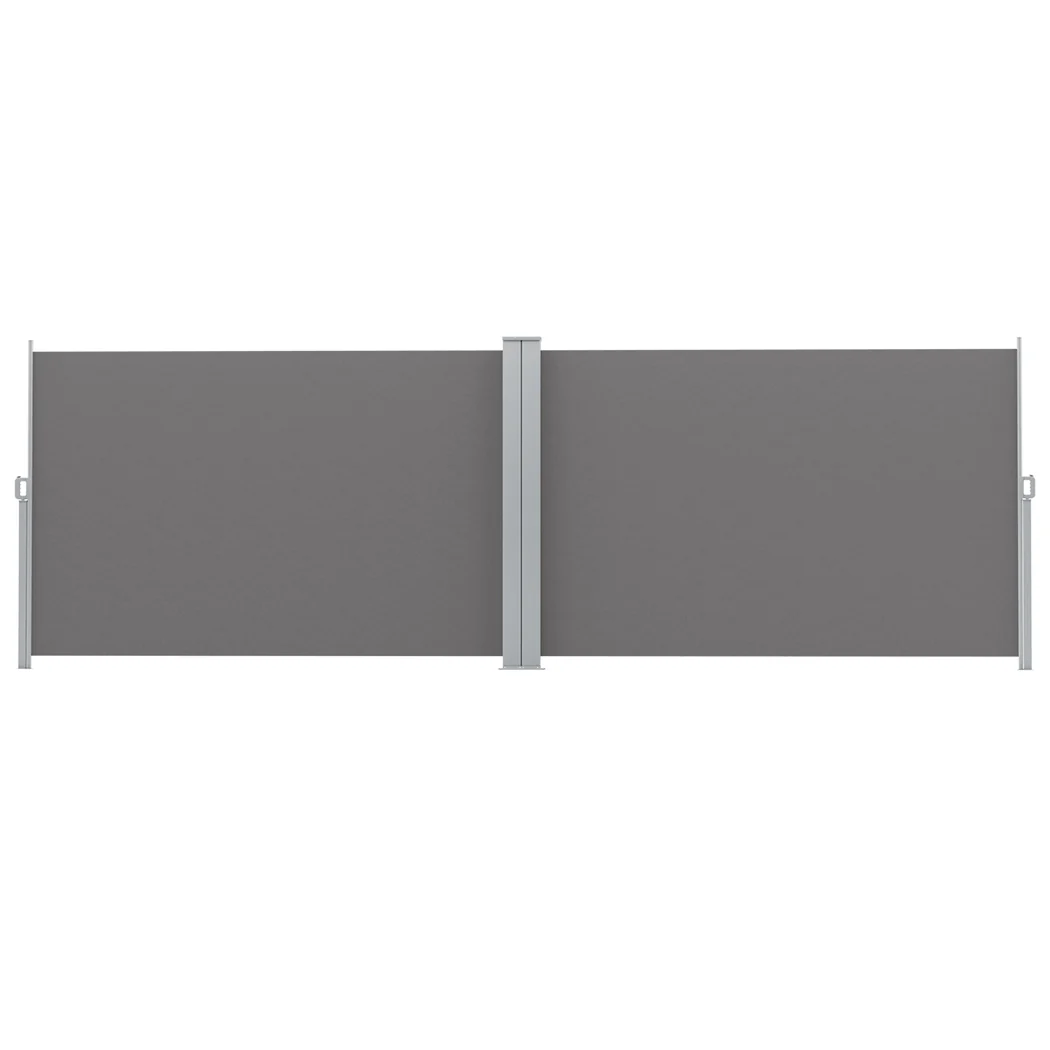 Side Awning Sun Shade Outdoor Retractable Privacy Screen 2X6M Grey - Image 3