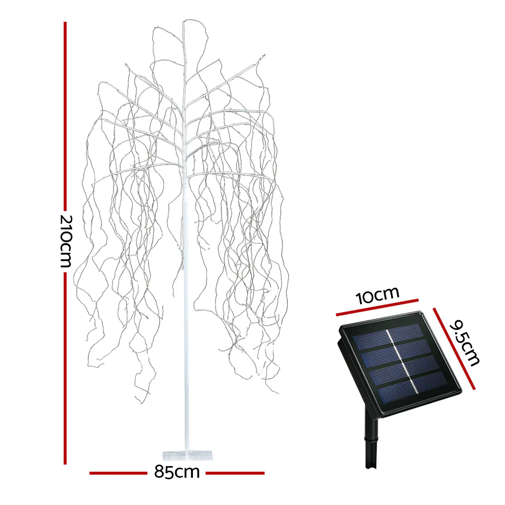 Solar Christmas Tree 2.1M String Lights 600 LED Xmas Trees - Image 3