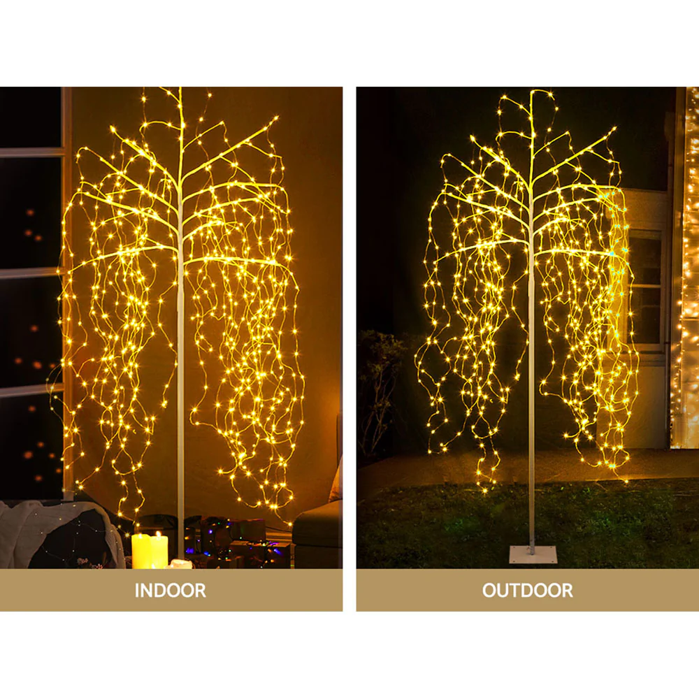 Solar Christmas Tree 2.1M String Lights 600 LED Xmas Trees - Image 7