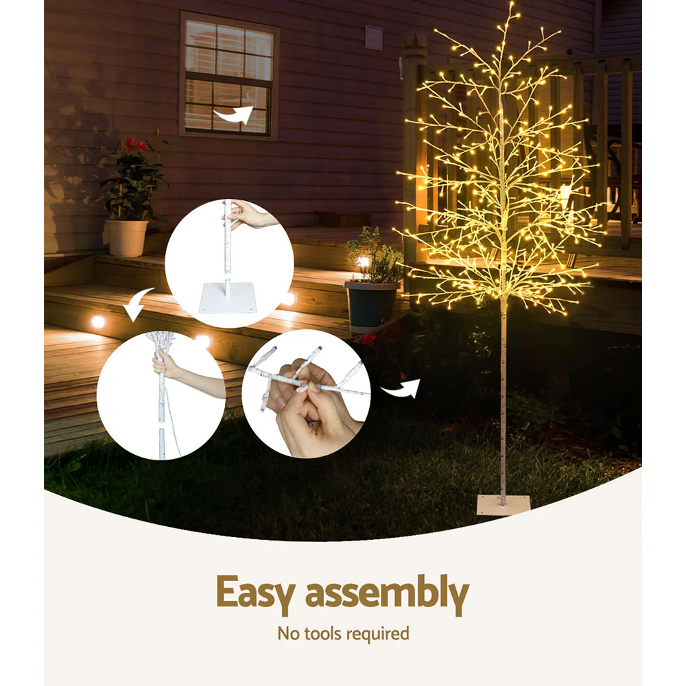 Solar Christmas Tree 2.1M Twigs 480 LED Lights Xmas Tree - Image 7