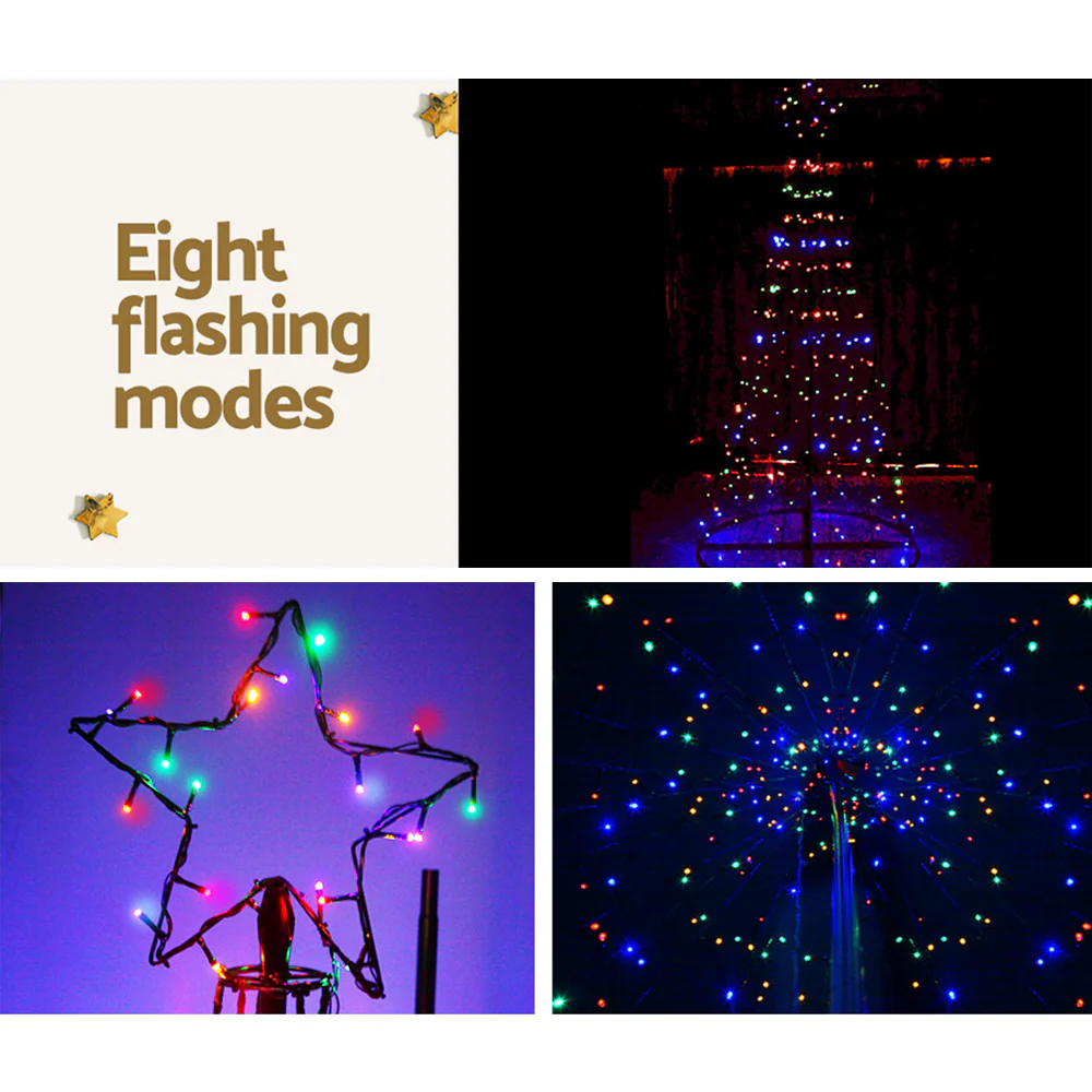 Solar Christmas Tree 3.6M 400 LED Xmas Tree Decor 8 Light Modes - Image 6