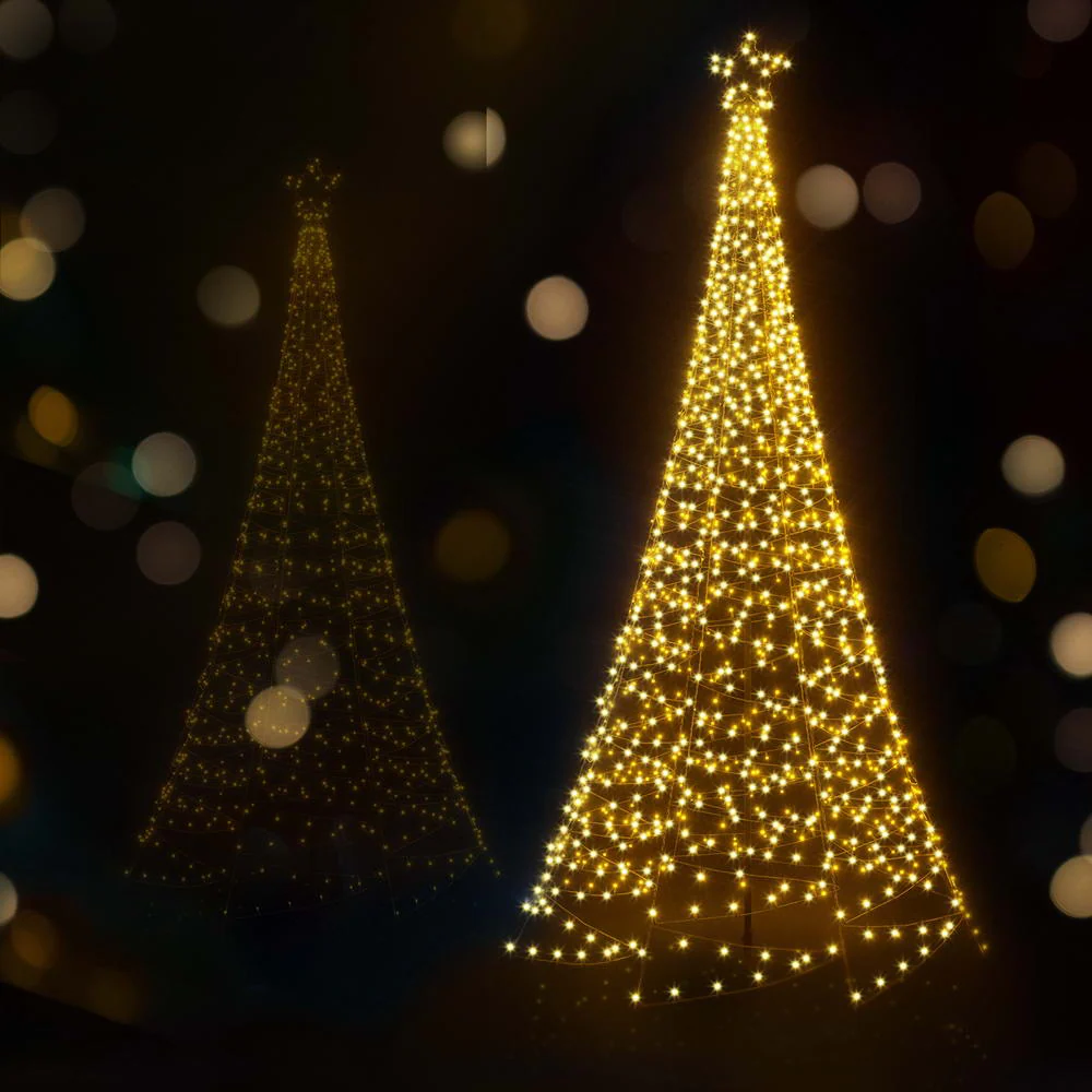 Solar Christmas Tree 3.6m 800 LED Net Lights Xmas Trees Decoration - Image 7