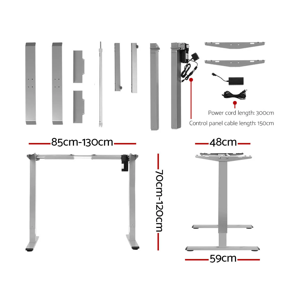 Standing Desk Motorised 120CM Black - Image 2