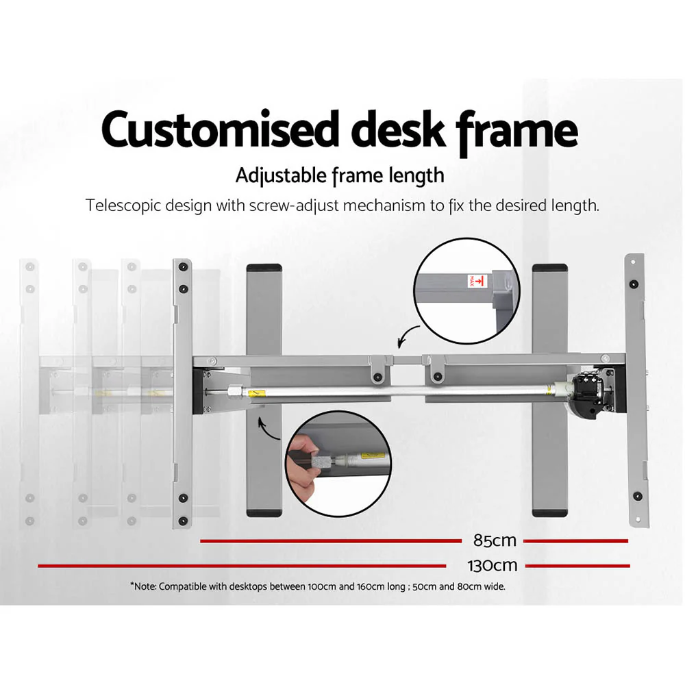 Standing Desk Motorised 120CM Black - Image 5