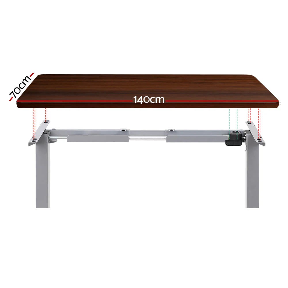 Standing Desk Motorised 140CM Walnut - Image 3