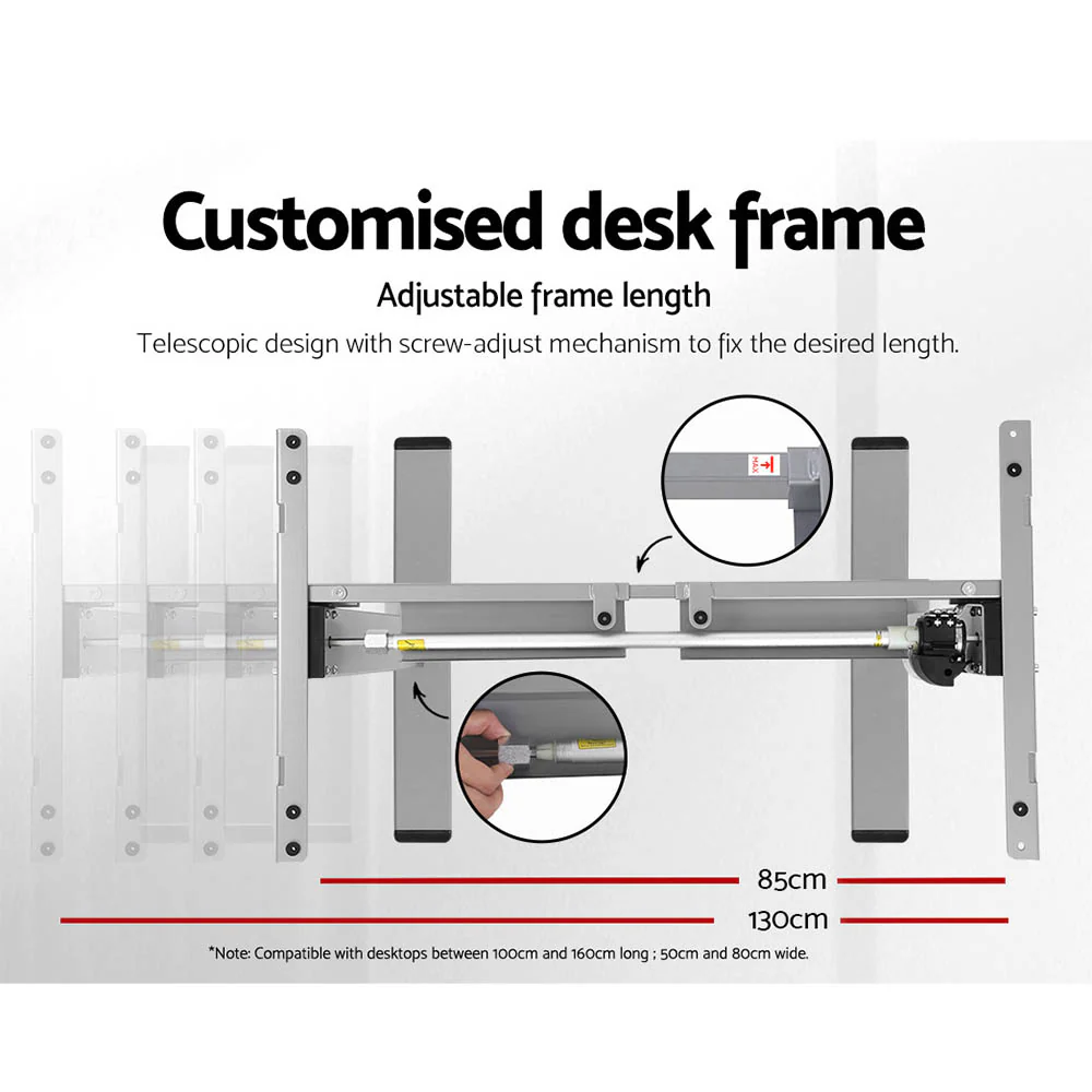 Standing Desk Motorised 140CM Walnut - Image 5
