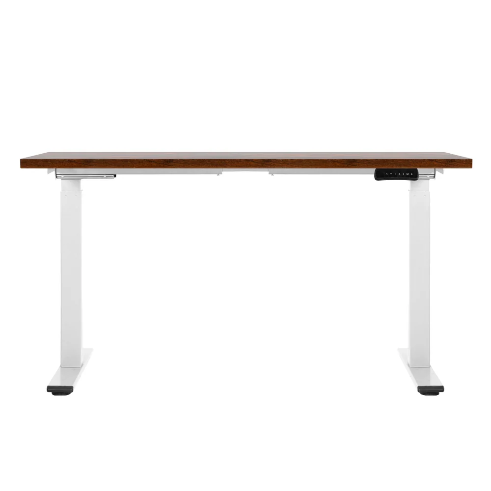 Standing Desk Motorised Dual Motor 140CM Rustic Brwon - Image 3